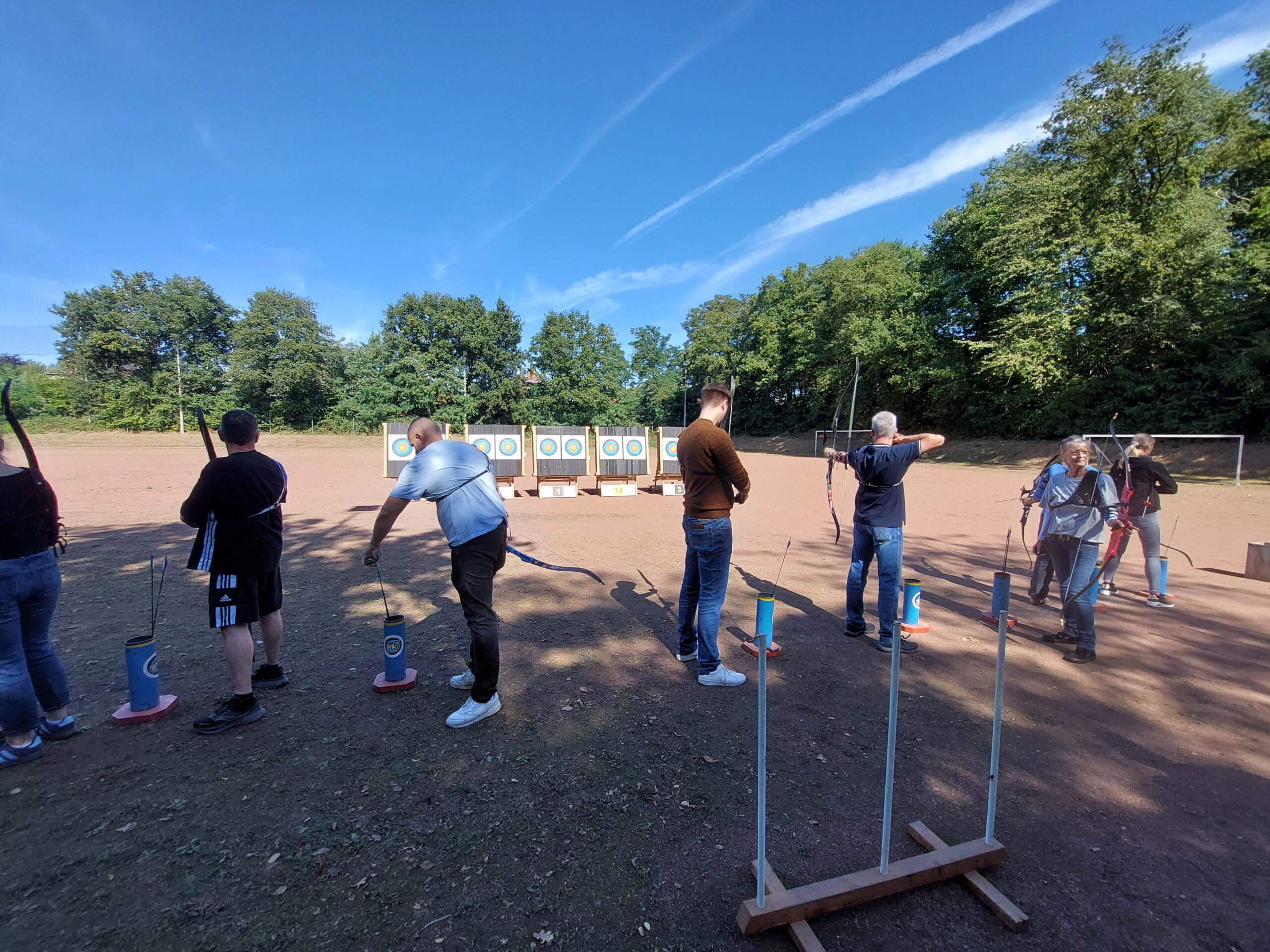 Schnuppertag Teilnehmer beim Schießen